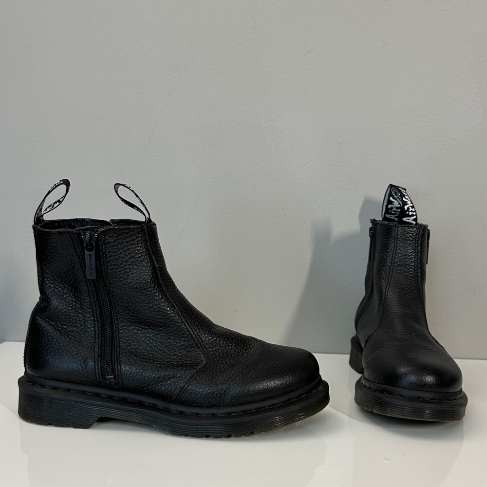 Dr. Martens Black Leather Combat Boots
